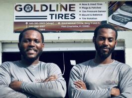 The Facey Brothers at Goldline Tires were awarded the "2023 Best Used Tire Shop in Charlotte County"