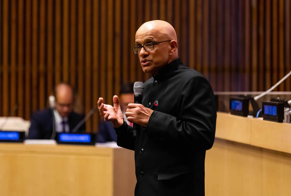 Atul Tandon advocates for women and girls at the United Nations