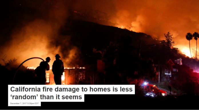 California fire damage to homes is less ‘random’ than it seems