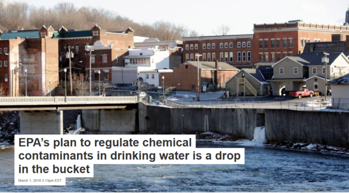 EPA’s plan to regulate chemical contaminants in drinking water is a drop in the bucket