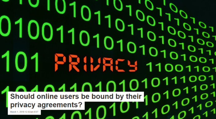 Should online users be bound by their privacy agreements?