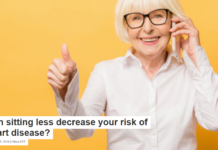Can sitting less decrease your risk of heart disease?