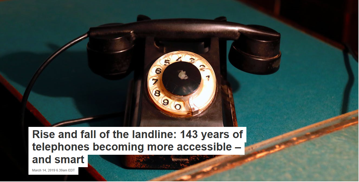 Rise and fall of the landline: 143 years of telephones becoming
