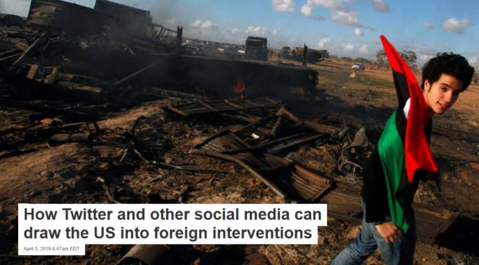 How Twitter and other social media can draw the US into foreign interventions