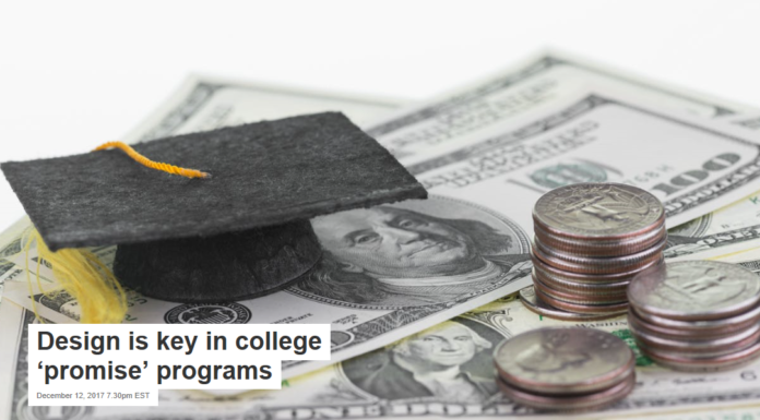 Design is key in college ‘promise’ programs