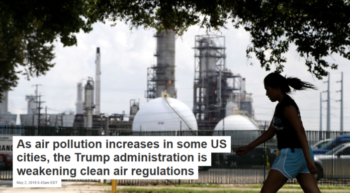 As air pollution increases in some US cities, the Trump administration is weakening clean air regulations