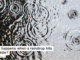 What happens when a raindrop hits a puddle?