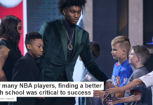 For many NBA players, finding a better high school was critical to success