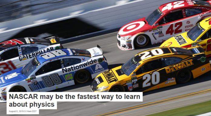 NASCAR may be the fastest way to learn about physics