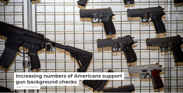 Some states have universal background checks for gun purchases. Lutsenko_Oleksandr/Shutterstock.com
