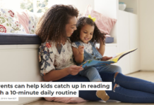Parents can help kids catch up in reading with a 10-minute daily routine