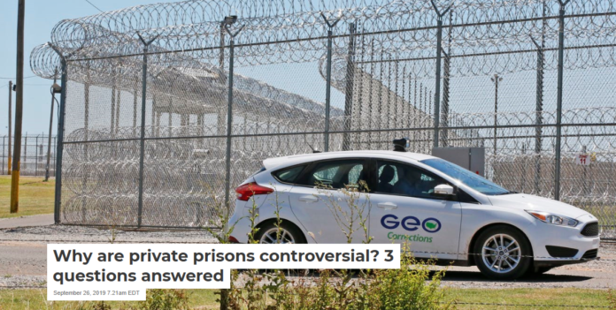 The US is one of a few countries that still uses private prisons. AP Photo/Sue Ogrocki