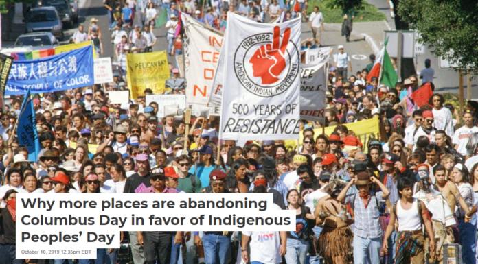 Why more places are abandoning Columbus Day in favor of Indigenous Peoples’ Day