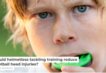 Could helmetless tackling training reduce football head injuries?