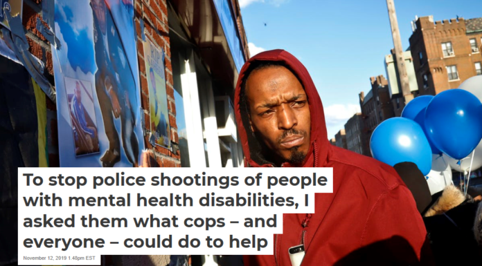 To stop police shootings of people with mental health disabilities, I asked them what cops – and everyone – could do to help