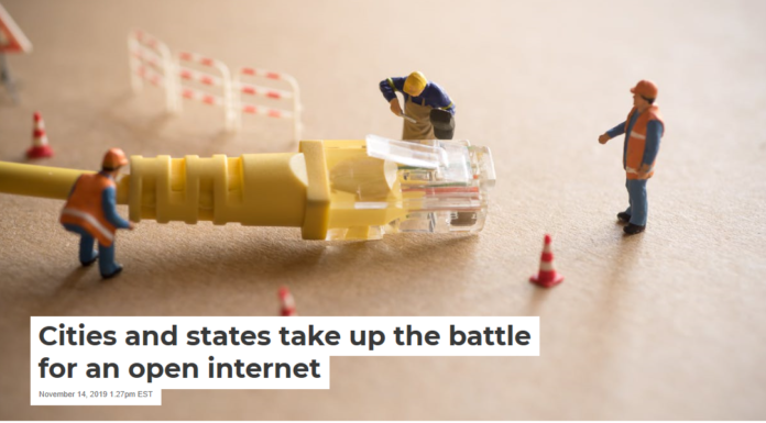 Cities and states take up the battle for an open internet