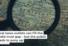Local news outlets can fill the media trust gap – but the public needs to pony up