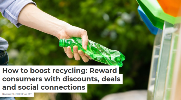 How to boost recycling: Reward consumers with discounts, deals and social connections