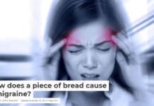 How does a piece of bread cause a migraine?