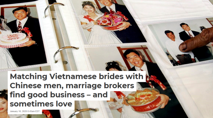 Matching Vietnamese brides with Chinese men, marriage brokers find good business – and sometimes love