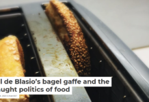 Bill de Blasio’s bagel gaffe and the fraught politics of food