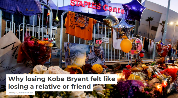 Why losing Kobe Bryant felt like losing a relative or friend