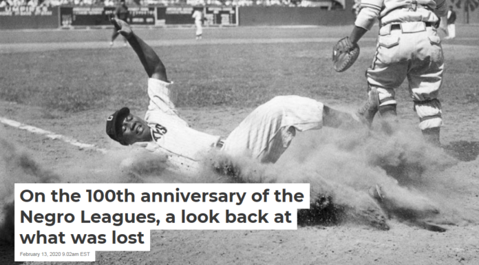 On the 100th anniversary of the Negro Leagues, a look back at what was lost