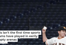 This isn’t the first time sports teams have played in eerily empty arenas