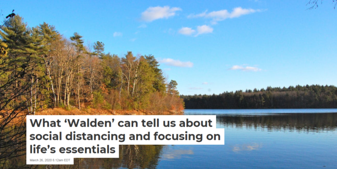 Walden Pond in Concord, Massachusetts. ptwo/Wikipedia, CC BY
