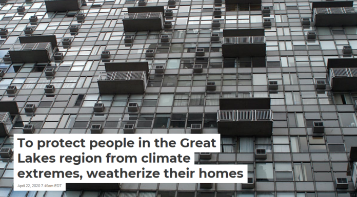 To protect people in the Great Lakes region from climate extremes, weatherize their homes