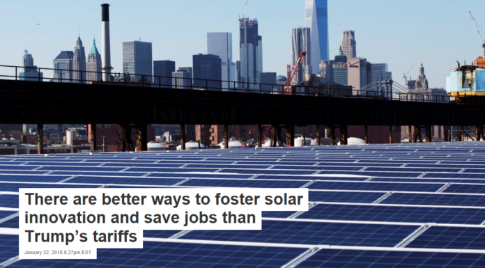 There are better ways to foster solar innovation and save jobs than Trump’s tariffs