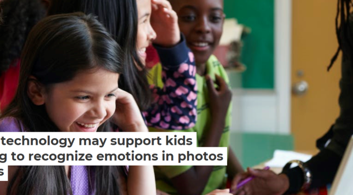 Mobile technology may support kids learning to recognize emotions in photos of faces