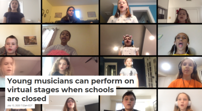 Young musicians can perform on virtual stages when schools are closed