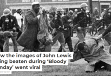 How the images of John Lewis being beaten during ‘Bloody Sunday’ went viral
