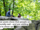Twitter posts show that people are profoundly sad – and are visiting parks to cheer up