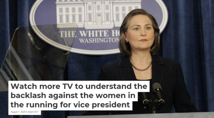 Watch more TV to understand the backlash against the women in the running for vice president