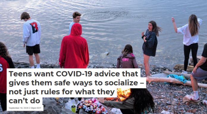 Teens want COVID-19 advice that gives them safe ways to socialize – not just rules for what they can’t do