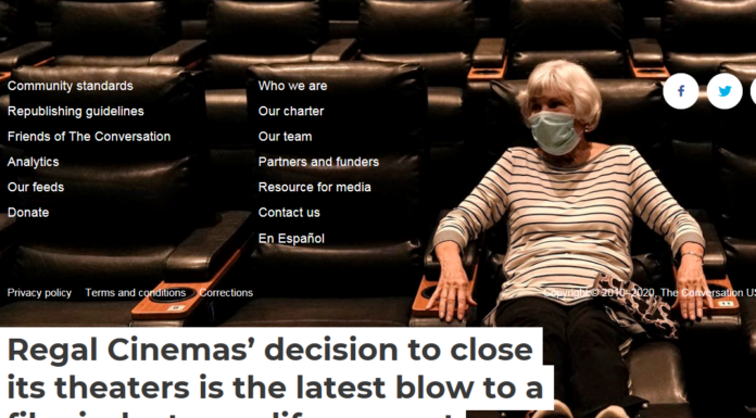 Regal Cinemas’ decision to close its theaters is the latest blow to a film industry on life support