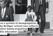 Once a symbol of desegregation, Ruby Bridges’ school now reflects another battle engulfing public education