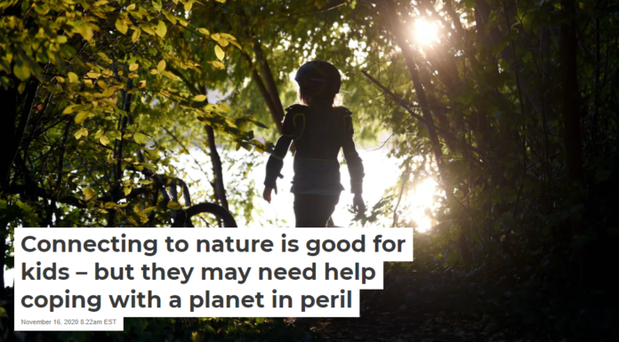 Connecting to nature is good for kids – but they may need help coping with a planet in peril