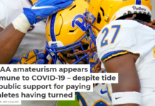 NCAA amateurism appears immune to COVID-19 – despite tide in public support for paying athletes having turned