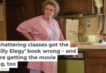 The chattering classes got the ‘Hillbilly Elegy’ book wrong – and they’re getting the movie wrong, too