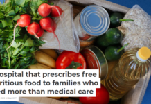 A hospital that prescribes free nutritious food to families who need more than medical care