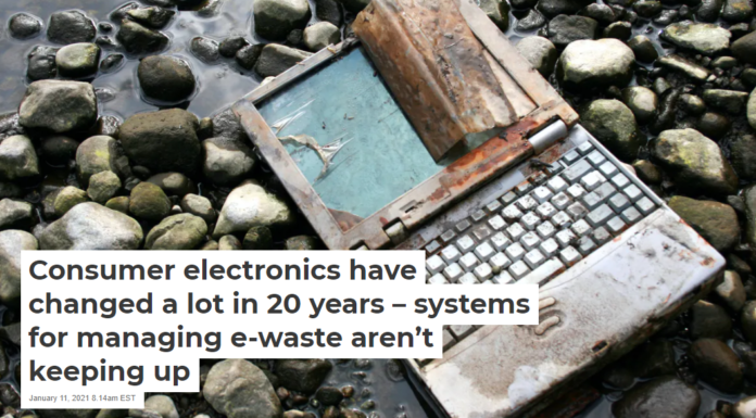 Consumer electronics have changed a lot in 20 years – systems for managing e-waste aren’t keeping up