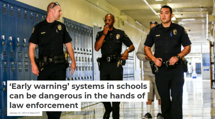 ‘Early warning’ systems in schools can be dangerous in the hands of law enforcement