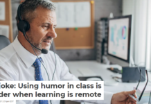 No joke: Using humor in class is harder when learning is remote