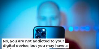 No, you are not addicted to your digital device, but you may have a habit you want to break