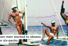 When men started to obsess over six-packs
