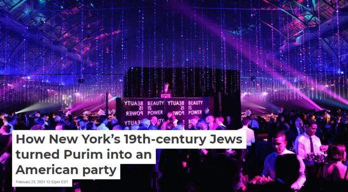 How New York’s 19th-century Jews turned Purim into an American party