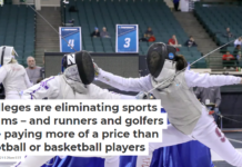 Colleges are eliminating sports teams – and runners and golfers are paying more of a price than football or basketball players
